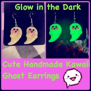 👻Handmade Glow Ghost Earrings👻